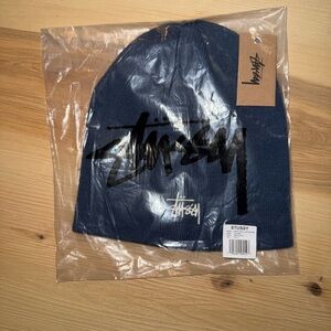 Stussy Navy Skullcap Beanie